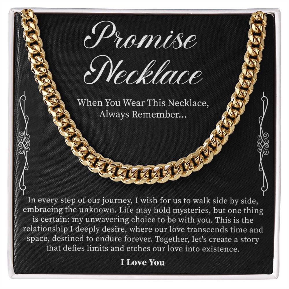 Men's Promise Necklace - Thoughtful Gift for Boyfriend, Anniversary, or Birthday - Beauty Belliss